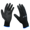 Gants de travail noir taille S