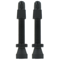 2 valves Presta aluminium - noir