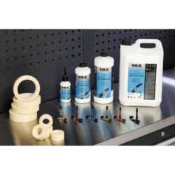 2 valves Presta aluminium - bleu