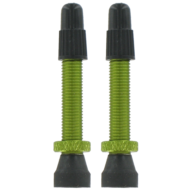 2 valves Presta aluminium - vert