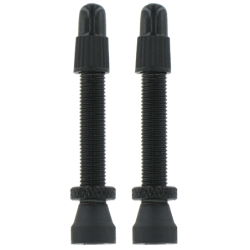 2 valves Presta aluminium 44mm - noir