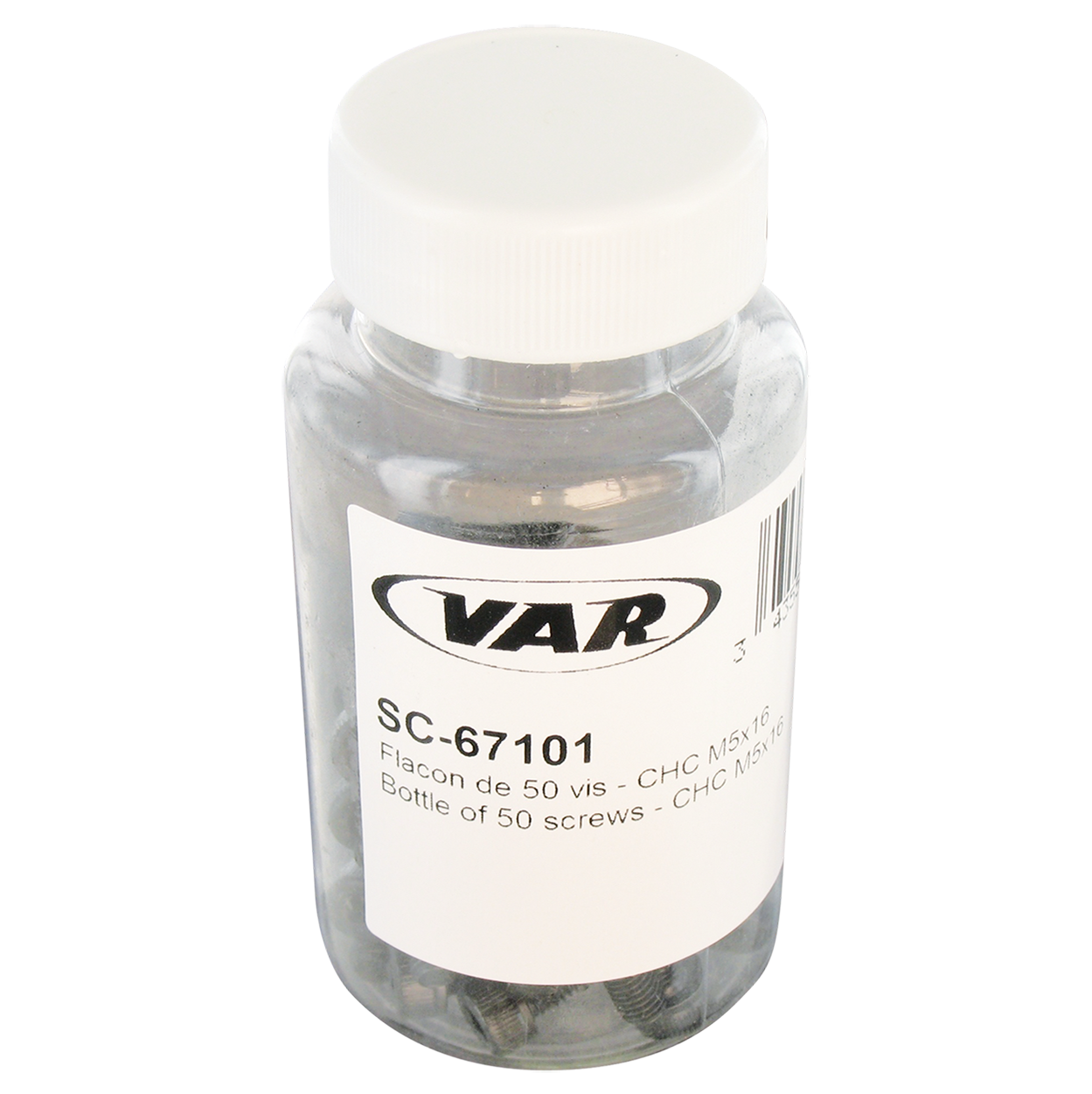 Flacon de 50 vis pour porte-bidon et accesoires cycles - CHC M5x16