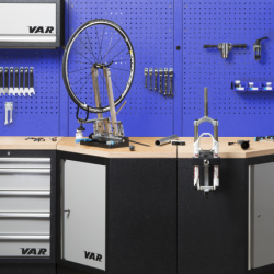 Corner tool panel 80cm - blue granite painting