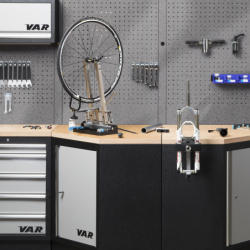 Tool panel 61cm - grey hammered