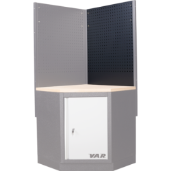 Corner tool panel 80cm - grey hammered