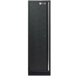 Tall cabinet with 4 shelves - full black series