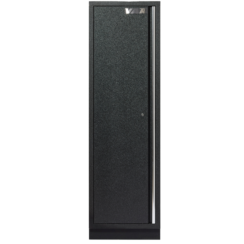 Tall cabinet with 4 shelves - full black series
