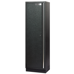 Tall cabinet with 4 shelves - full black series