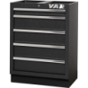 5-drawer cabinet - full black series