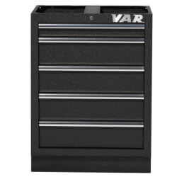 5-drawer cabinet - full black series