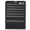7-drawer cabinet - full black series