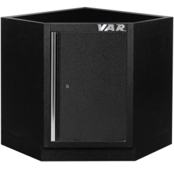 Corner floor cabinet - full black series