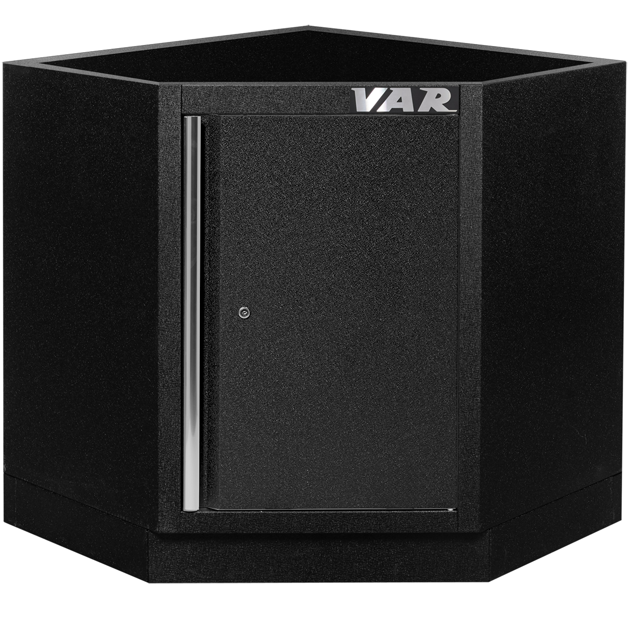 Corner floor cabinet - full black series