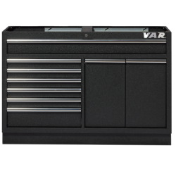 Large drawer cabinet - 9 drawers - full black series