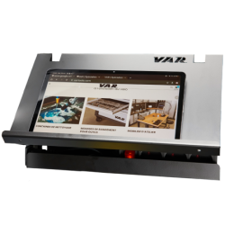 Computer holder for electric repair stand