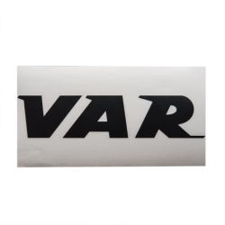 VAR sticker - black letters - w/o background 234x109mm