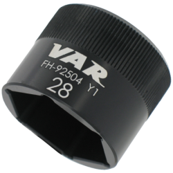 Flat-faced socket for fork top cap 28mm