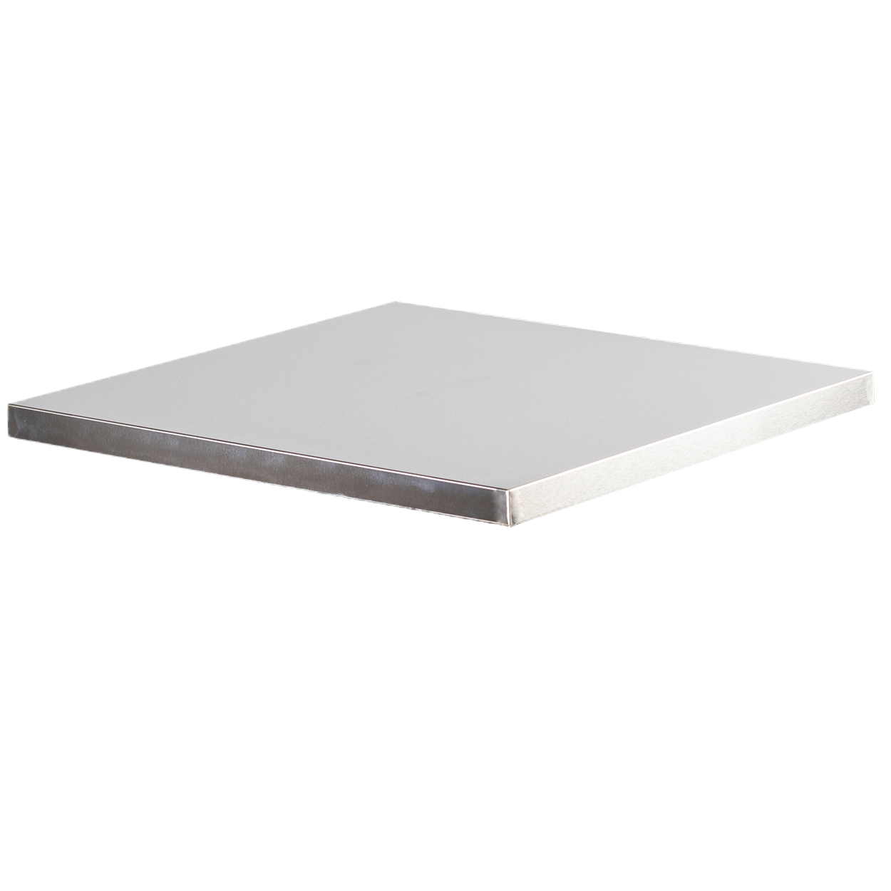 Deep stainless steel bench top for 1 unit -  length 68cm depth 69 cm