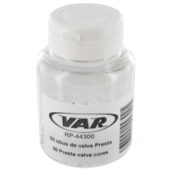 Bottle of 50 Presta valve cores