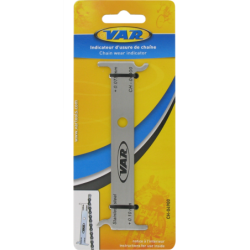 Chain wear indicator - carded