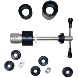 Bearing press and extractor for pressed bottom brackets