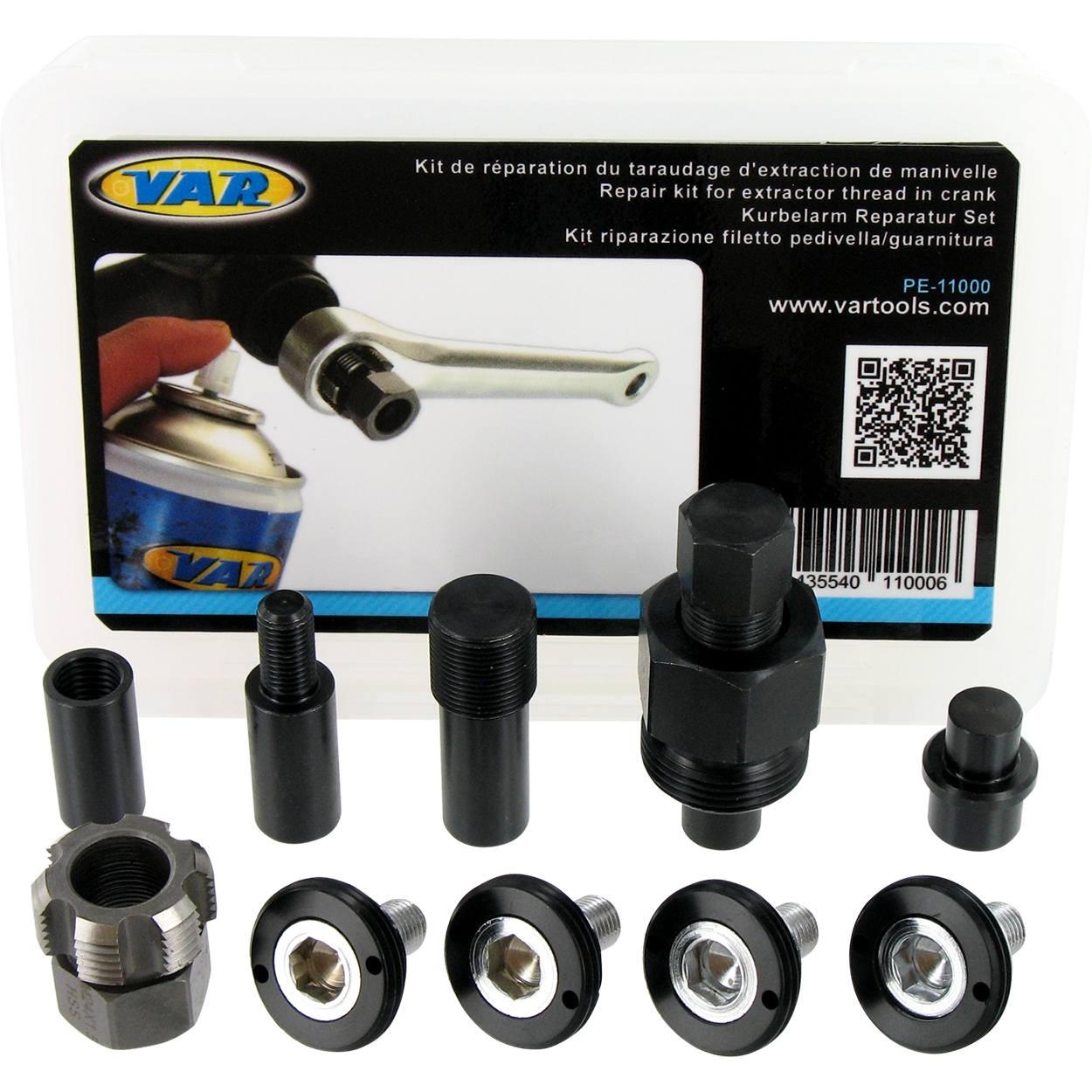 M24x1.5 repair kit for extractor thread in crank