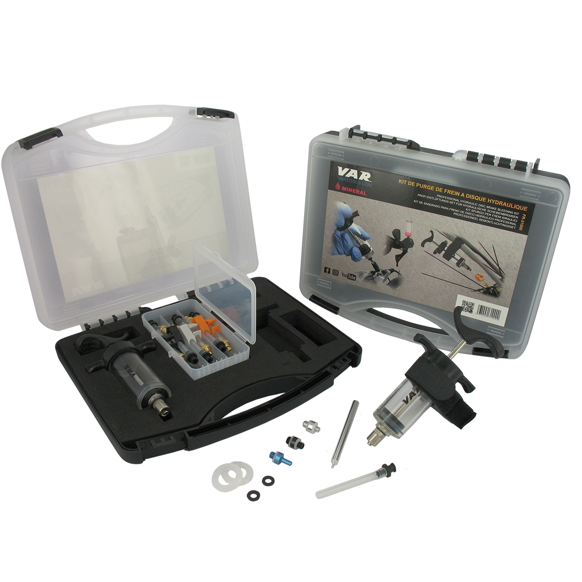 Kit de purge de frein à disque - Mineral (noir)