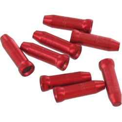 Polybag 4 cable ends for cables - red