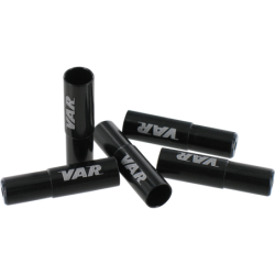 Sachet de 4 embouts gaine frein aluminium - noir