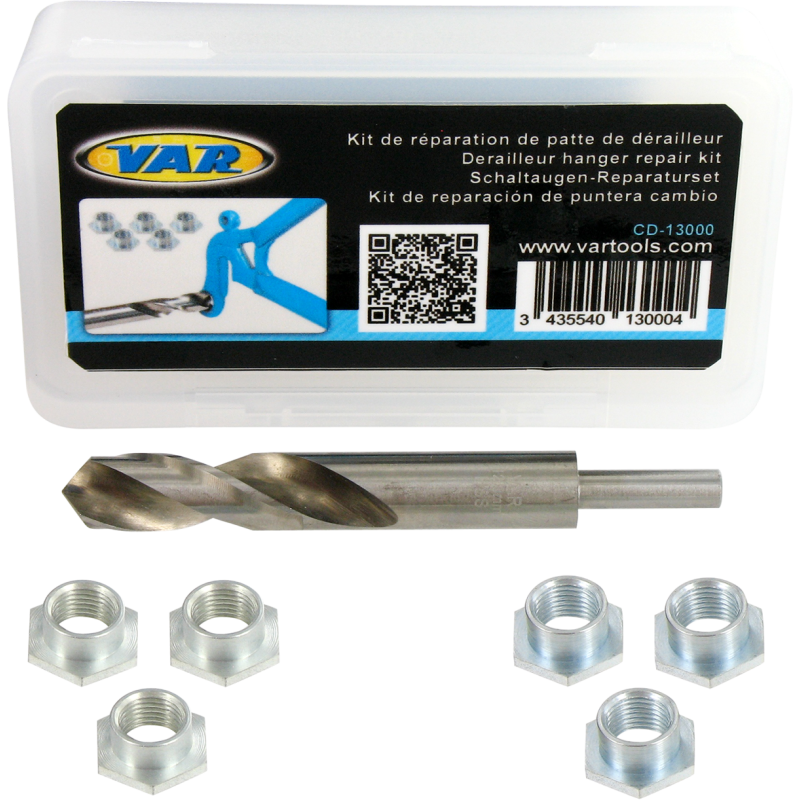 Rear derailleur dropout repair kit