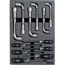 Tool tray for screwdrivers and socket wrenches - TOOLS INCLUDED