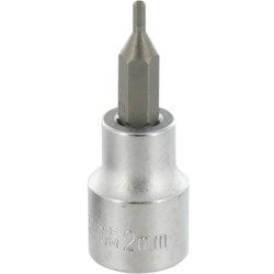 Embout hexagonal 2mm - carré 3/8'' p/ clé dynamométrique