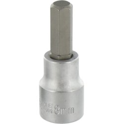Embout hexagonal 8mm - carré 3/8'' p/ clé dynamométrique