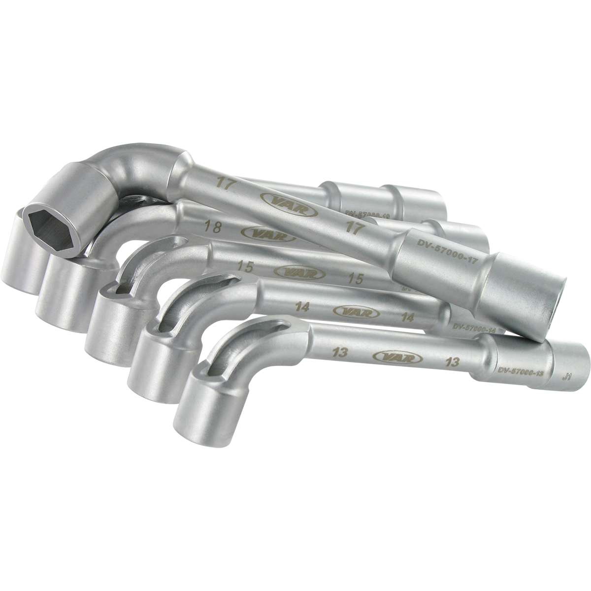 Jeu de 6 clés à pipes débouchées