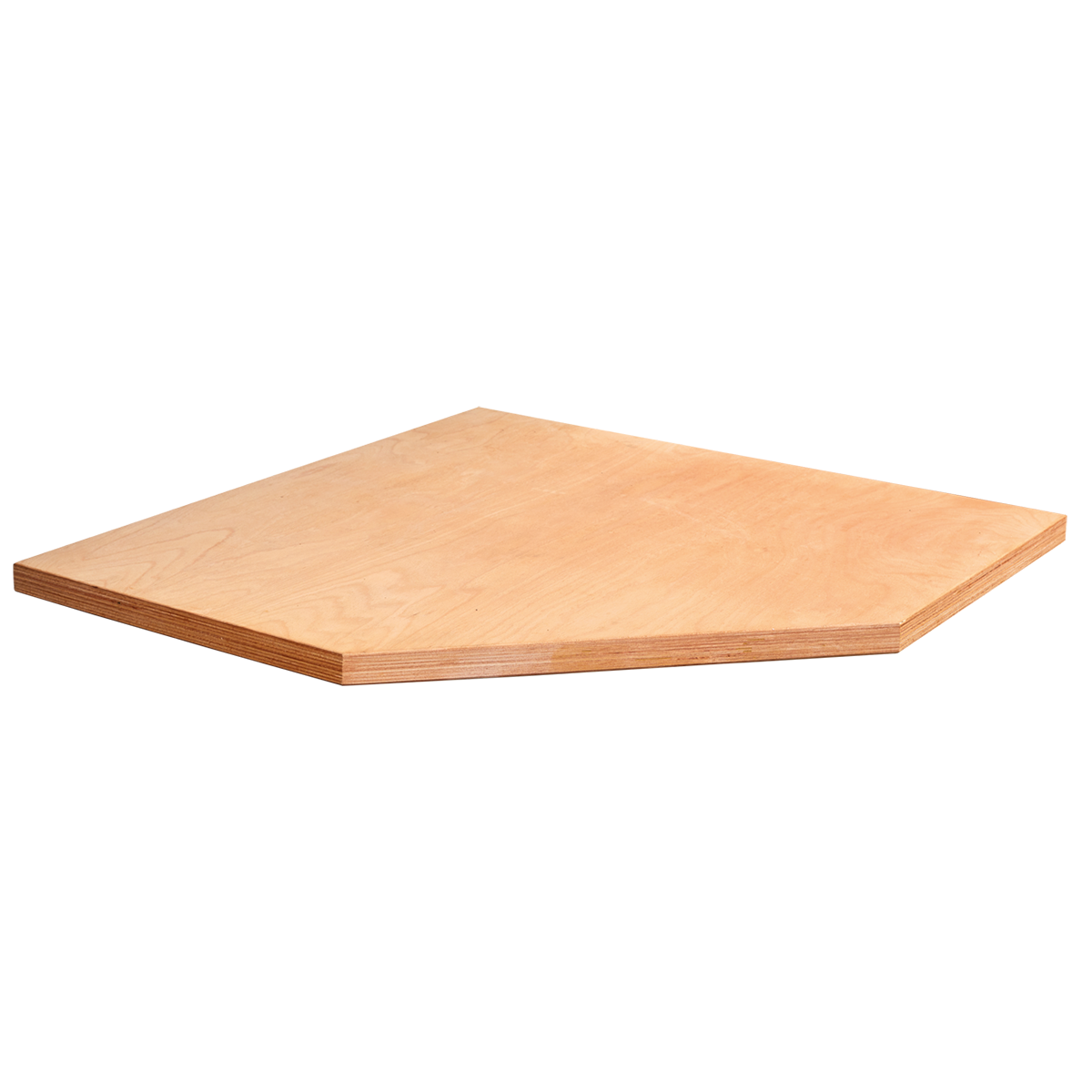 Plateau bois d'angle - 865 x 865 x ép 40 mm