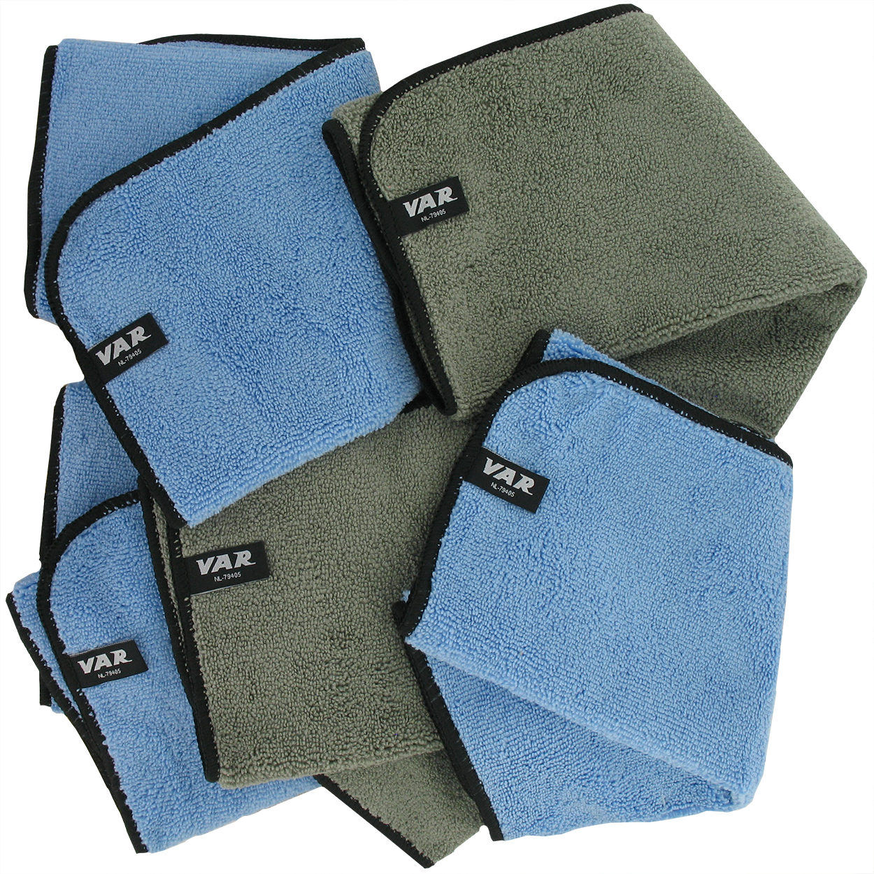 VAR | Jeu de 5 lingettes microfibres nettoyantes et lustrantes