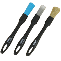 Set of 3 brushes (blue, grey and boar hairs)