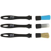 Set of 3 brushes (blue, grey and boar hairs)