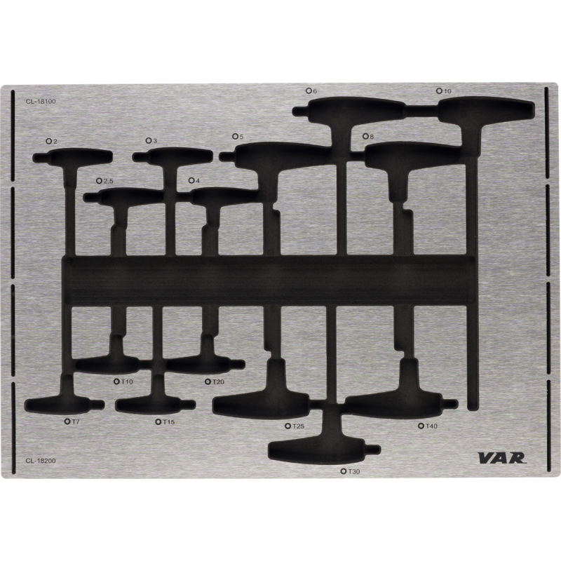 VAR |Tool tray for hex and Torx wrenches