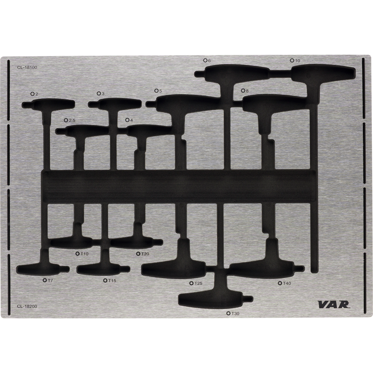 VAR |Tool tray for hex and Torx wrenches