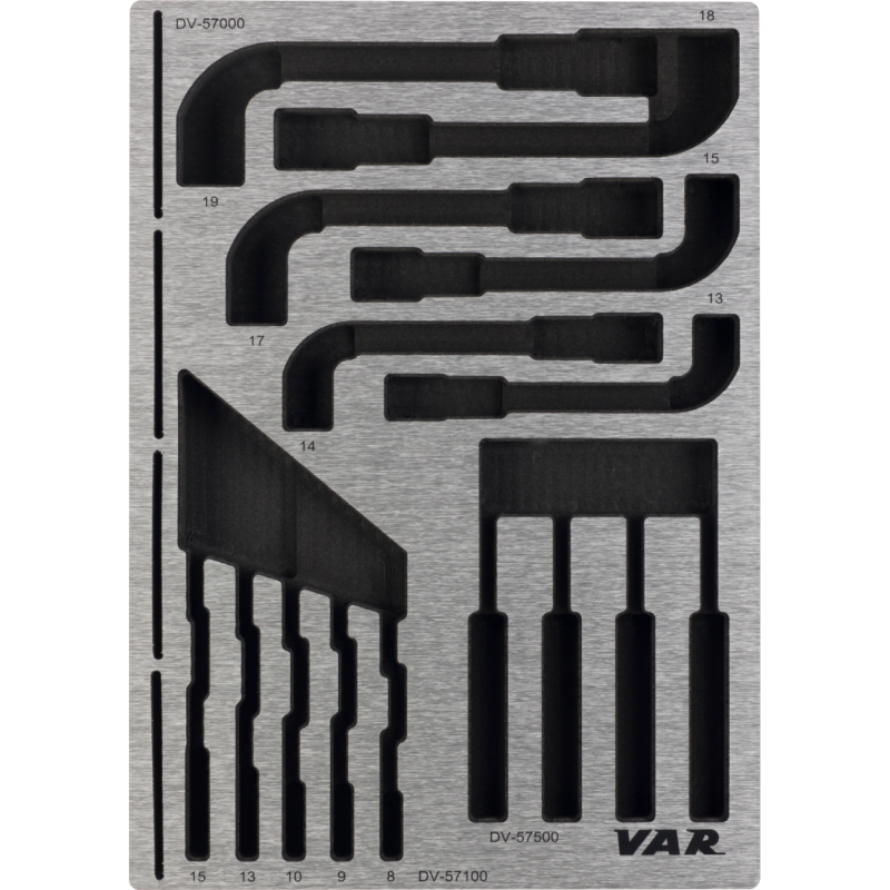 VAR | Tool tray for socket wrenches, combination wrenches and hooks