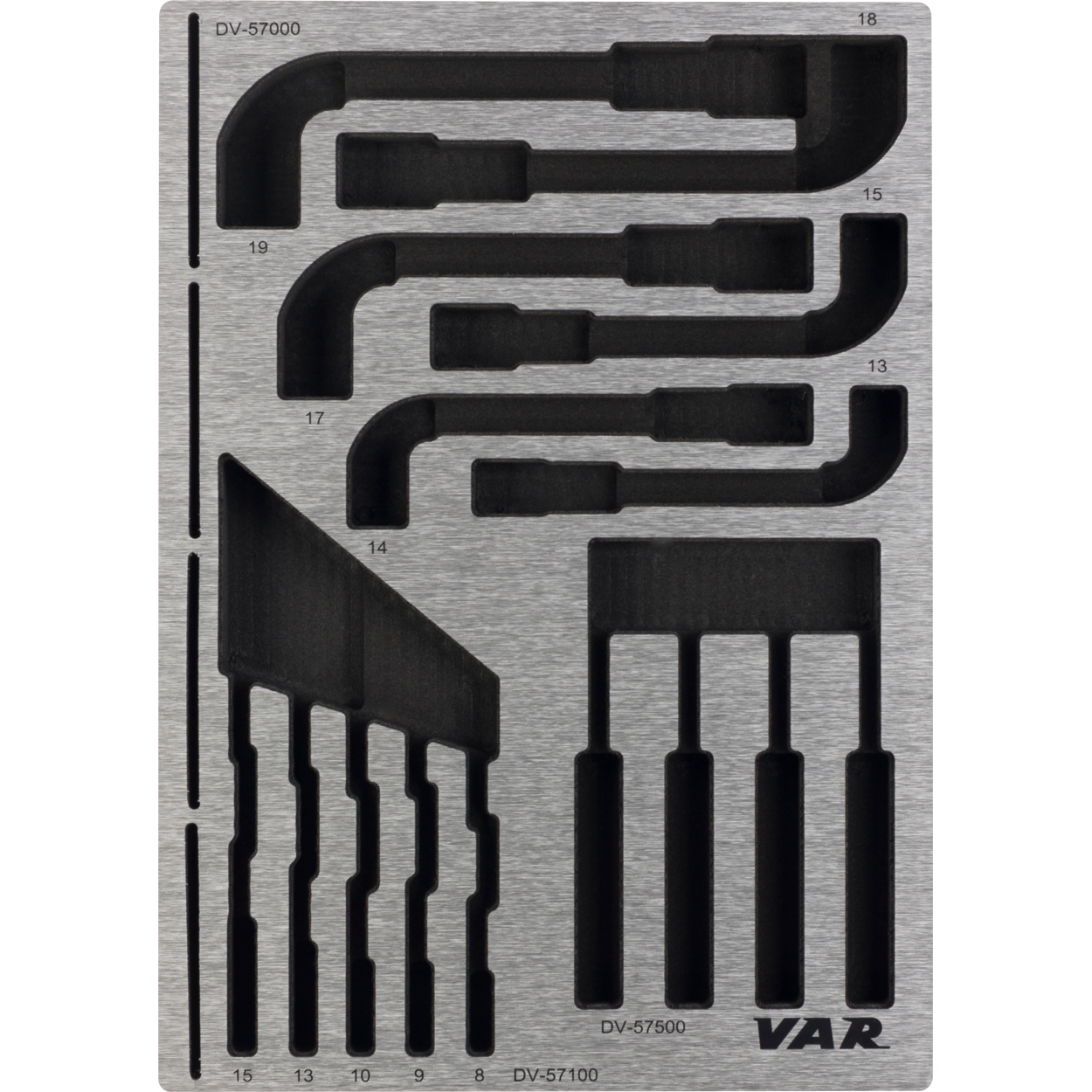 VAR | Tool tray for socket wrenches, combination wrenches and hooks