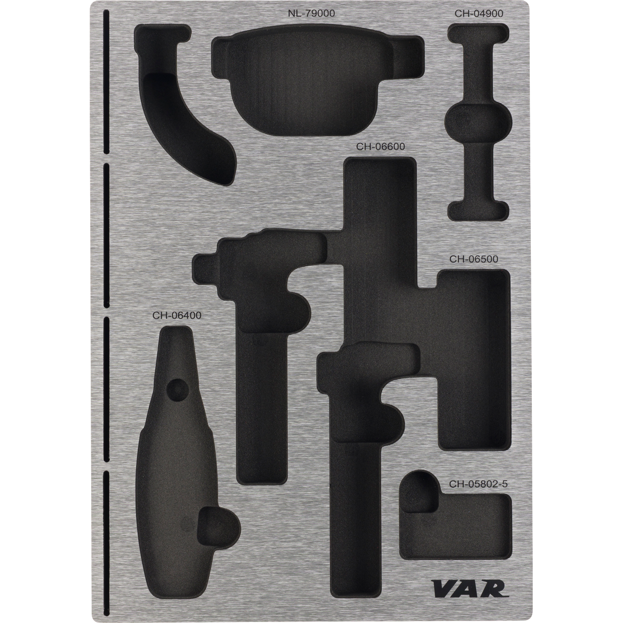 VAR | Tool tray for chain tools with pre-cut zone