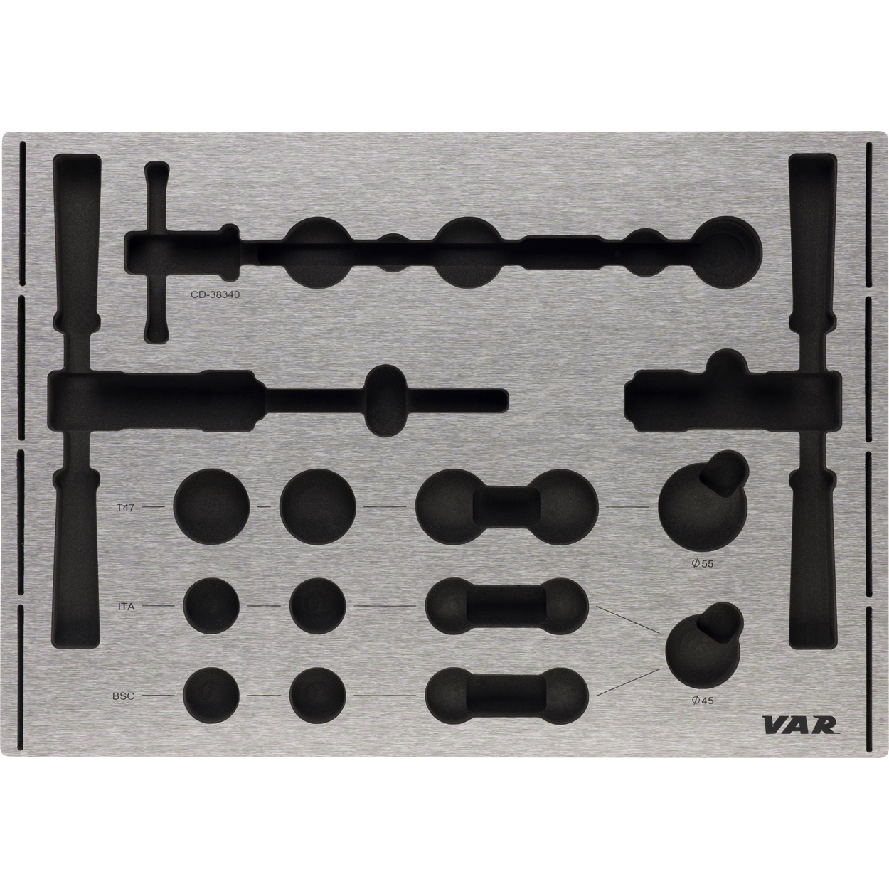 VAR | Mousse outil pour CD-38200 et CD-38340 avec prédécoupes