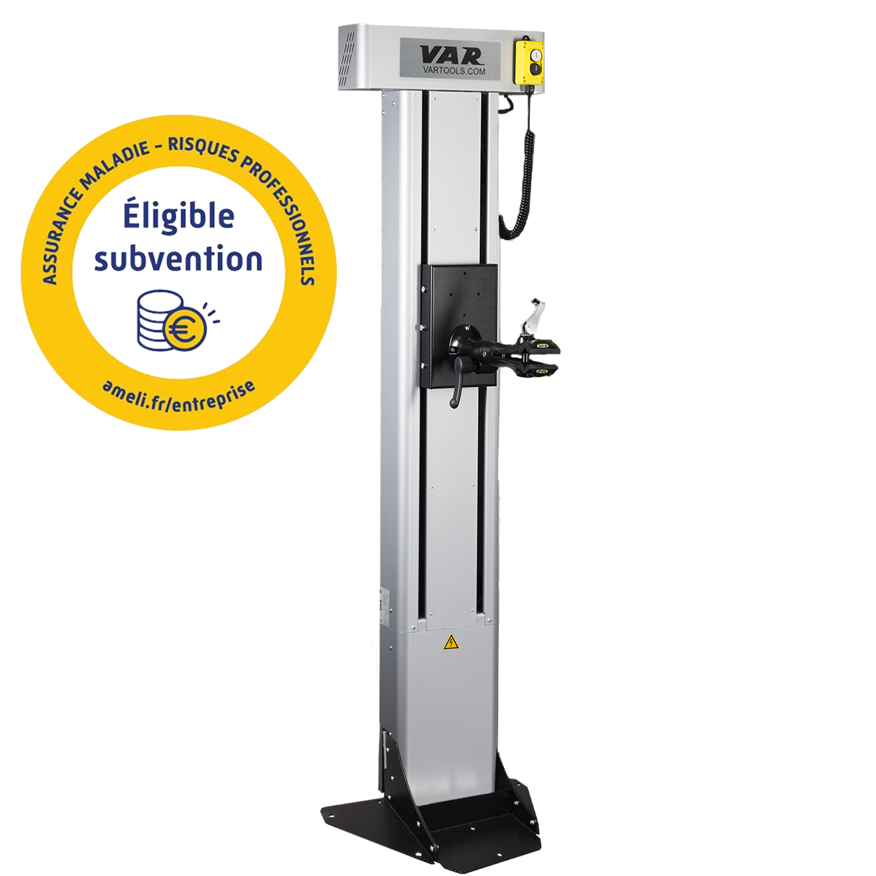 Electric repair stand with floor fastening - 1 clamp