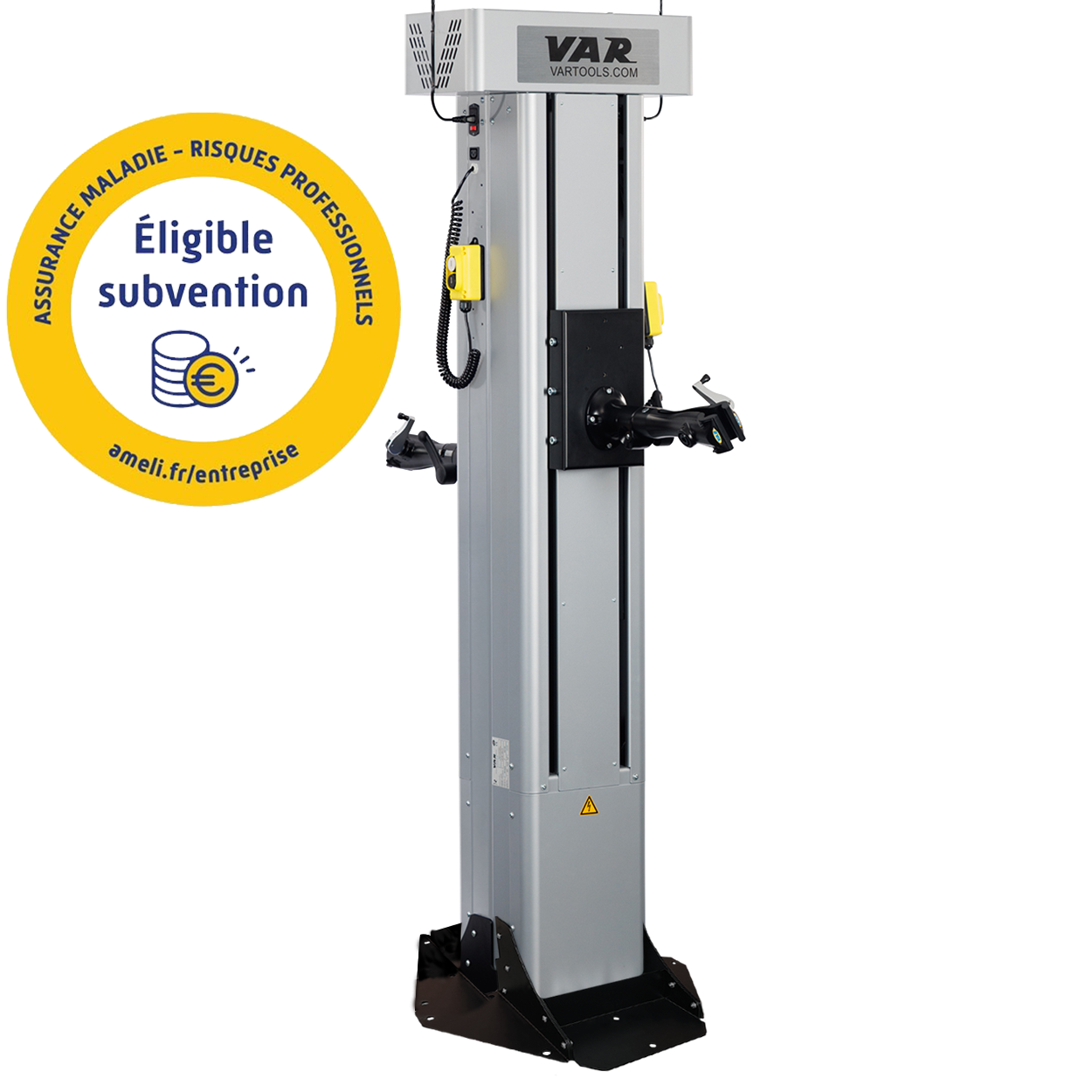 Pied électrique professionnel double avec ancrage au sol - 85 Kg