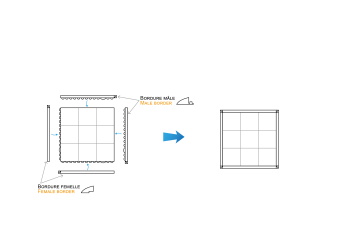 Anti-fatigue floor mat 915x915x16mm - black