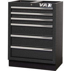 VAR | 6-drawer cabinet - full black series