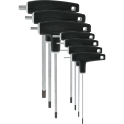 VAR | Set 7 P-handled hex wrenches from 2 to 8mm