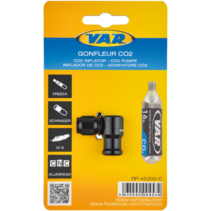 VAR | Adaptateur pour cartouches CO2 - sur carte